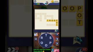 FIND WORDS USING THE LETTERS T R O O S P WORD GAME ANSWERS screenshot 1