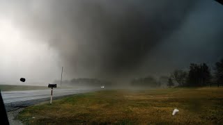 Round Rock - Hutto - Granger, TX Large Tornado at Close Range // March 21, 2022