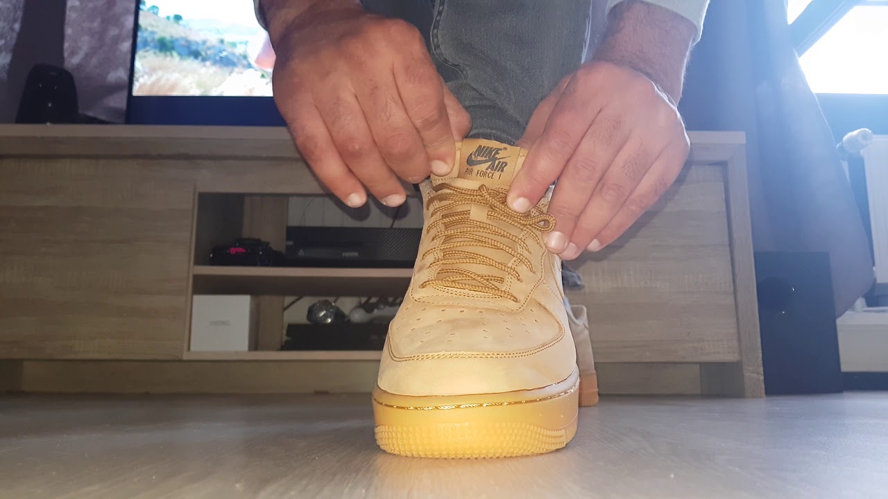 nike Air Force 1 '07 WB low flax unboxing flax/light brown