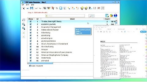 How to use PDF Index Generator - Step-By-Step?