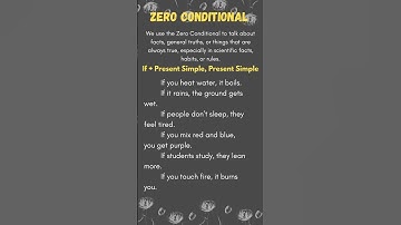 Zero Conditional | Meaning, Formula & 6 Example Sentences | English Grammar Made Easy
