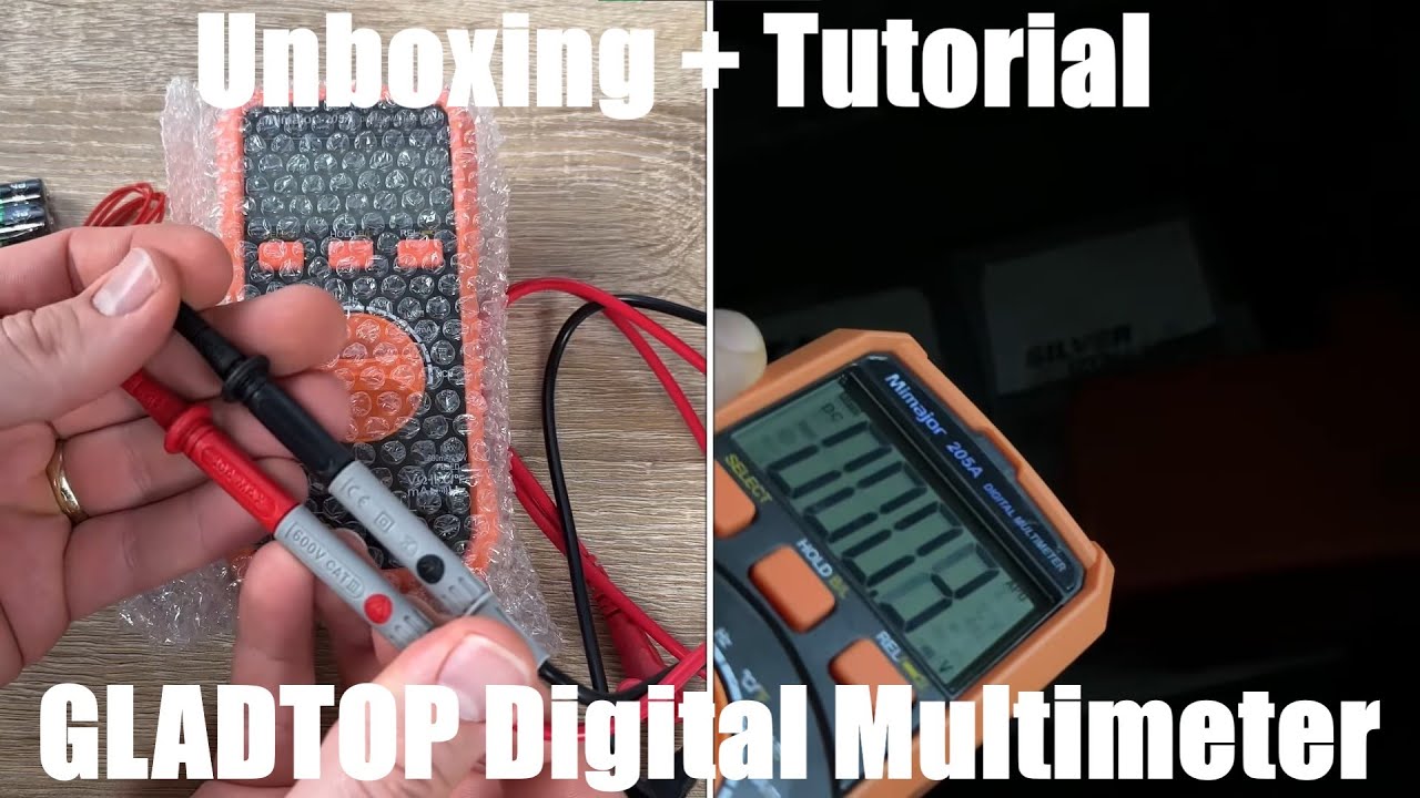 Digital Multimeter 6000 Counts TRMS Auto-Ranging Voltmeter with NCV, DC/AC Unboxing and instructions