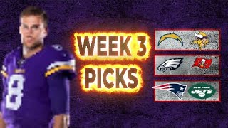 NFL Week 3 Picks Against the Spread & Eliminator Challenge | Pigskin Pick'em