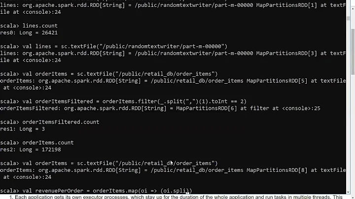 Overview of Spark Core APIs