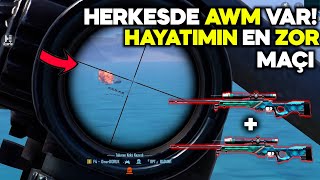 AWM VS ONURDORUK BÖYLE Bİ MAÇ YOK 1V4 PUBG MOBILE