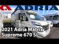 Adria Matrix Supreme 670 SL 2021 Motorhome 7,49 m