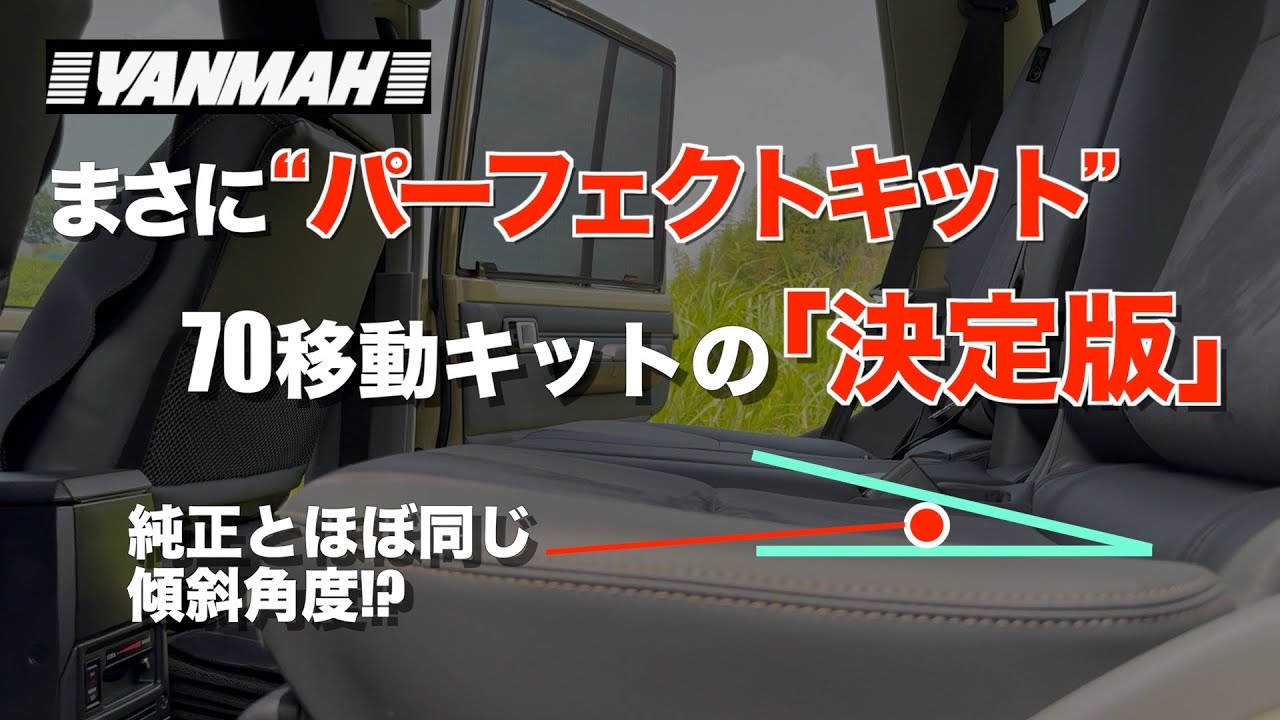 再再販ランクル70 リアシート移動キット近藤工業傾斜付きリニューアル最新版キット Re-release of Land Cruiser 70] 