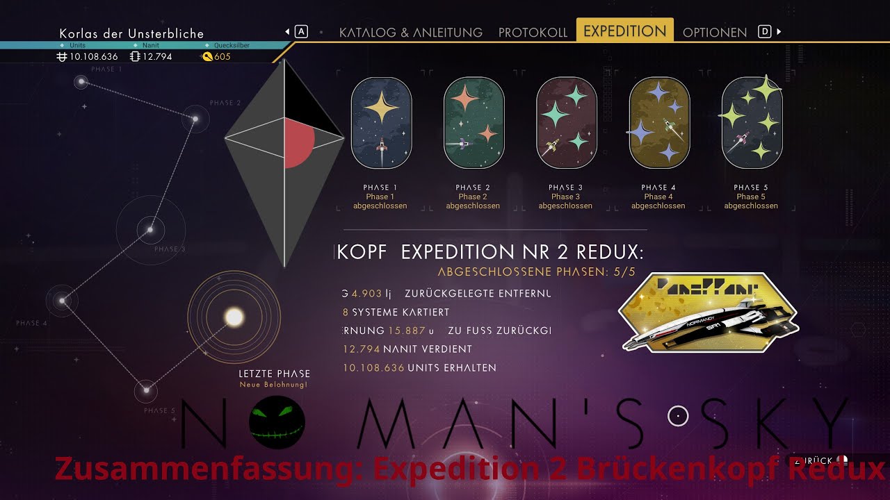 No Man's Sky - Expedition 2 - Brückenkopf Redux - Zusammenfassung - YouTube