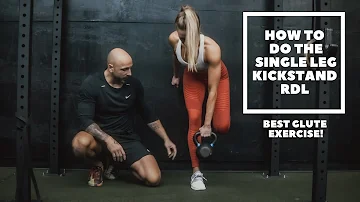 How To Do The Single Leg Kickstand RDL - Best Glute Burn Exercise