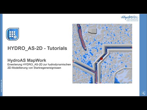 HydroAS MapWork - 2D-Modell aus Rasterdaten erstellen