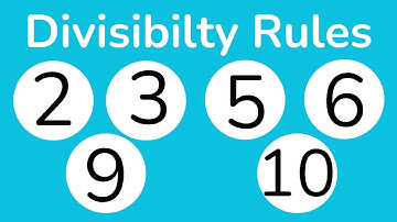 Divisibility Rules 2-3-4-5-6-8-9