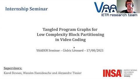 Vaader Seminar: TPGs for Low Complexity Block Partitioning in Versatile Video Coding - C. Leonard