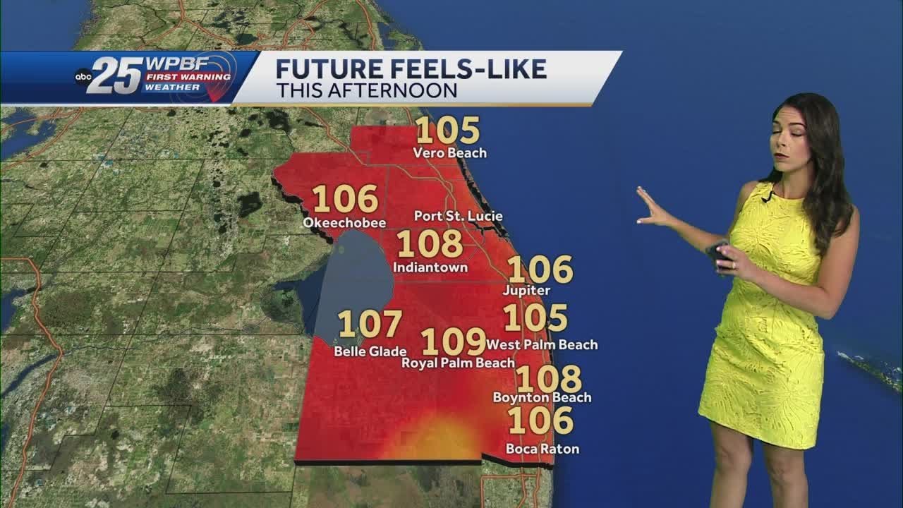 Heat advisory with isolated showers and storms for parts of South ...