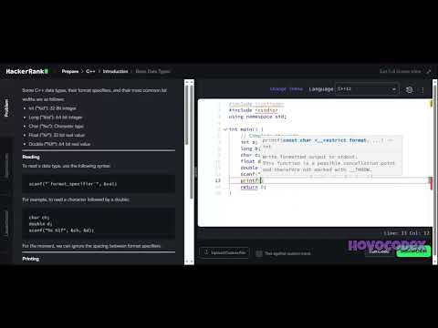 HackerRank - C++ 3 "Basic Data Types"