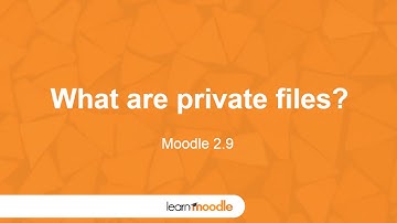 Learn Moodle 2015: Private Files (Moodle 2.9)