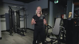 Fitness Demonstration Chest Press Machine With Emily Gordon