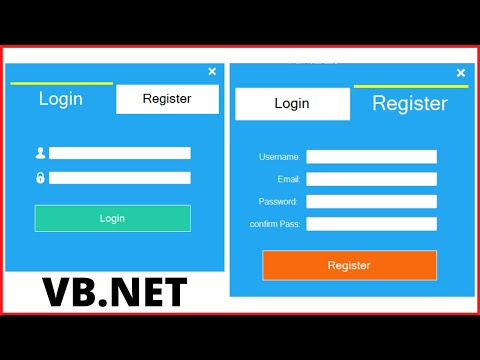 VB.Net - How to Design a Login and Register form In One Window [With Source Code]