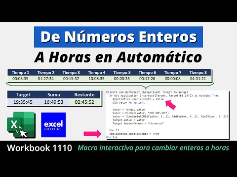 Cómo Convertir Cualquier Número en Horas Automáticamente en Excel