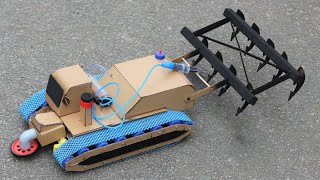 How To Make a RC Tractor From Cardboard - science project