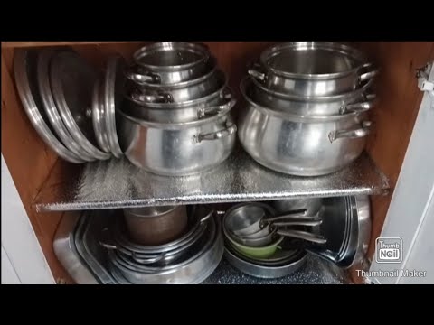 لترتيب افضل ترتيب دولاب المطبخ بطريقة منظمة