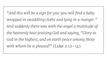 Advent Day 6: Peace to Those with Whom He Is Pleased // Solid Joys December 6 (John Piper)