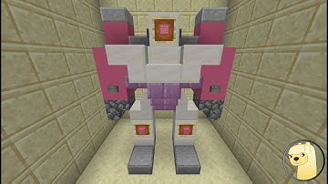 Minecraft - How To Build Arcee Robot Mode From Bumblebee!