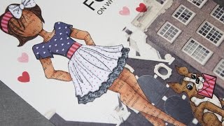 Paper Doll Art Journal Page | July 2014