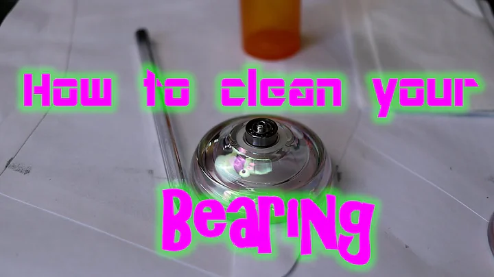 Tutorial/DIY: How to clean your yoyo bearing