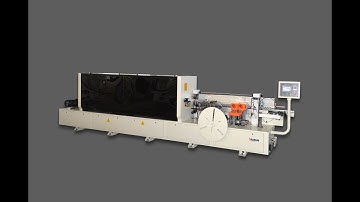 Fully automatic edge banding machine with premilling and corner rounding function