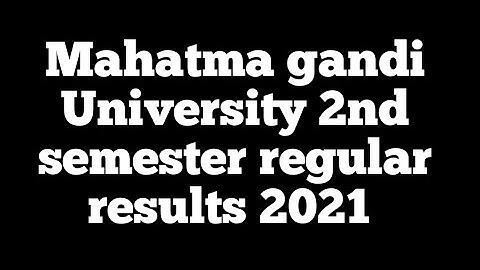 MGU 2nd semester regular results 2021|MGU-Nalgonda 2nd sem results 2021 ‎@Degree Youtube channel 