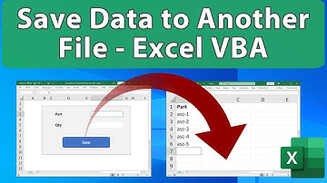 Excel VBA to Save Data to Another Workbook