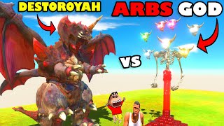 ARBS GOD vs DESTOROYAH FINAL BATTLE SHINCHAN and CHOP in ANIMAL REVOLT BATTLE SIMULATOR