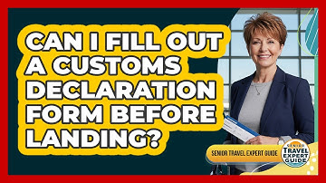 Can I Fill Out A Customs Declaration Form Before Landing?