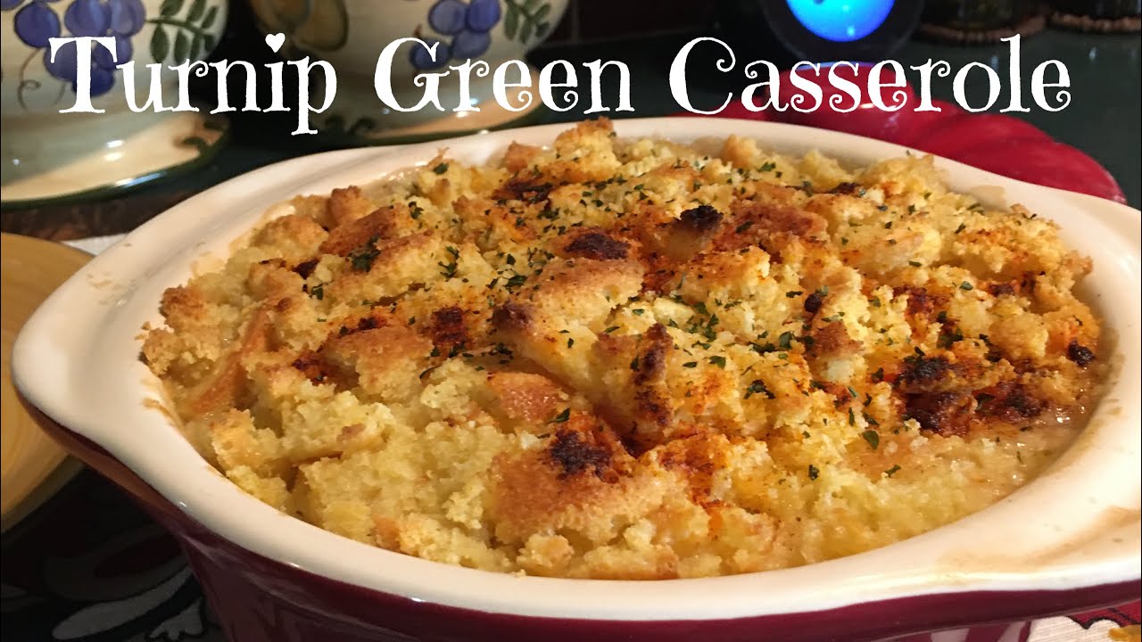HOW TO MAKE TURNIP GREEN CASSEROLE COOKING WITH JUDY CALDWELL YouTube