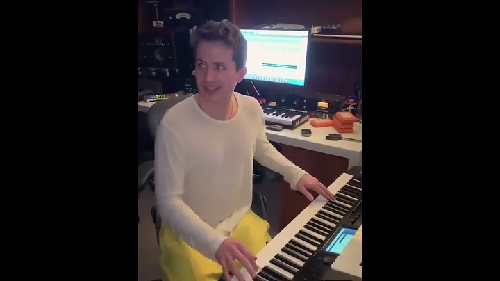 Charlie Puth playing  different random hit songs