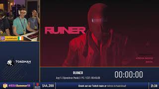 #ESASummer18 - RUINER [Any% (Speedrun Mode)] by Jackintoshh