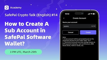 How to Create A Sub Account in SafePal Software Wallet? - SafePal Crypto Talk (English) #14