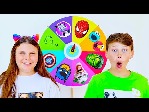 Magic wheel Superheroes + more funny adventures with Adriana and Ali