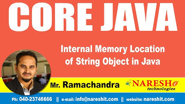 Core Java Tutorials | Internal Memory Location of String Object in Java?  | Mr.Ramachandra