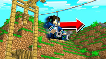 How To Make A Working Zipline In Minecraft #shorts