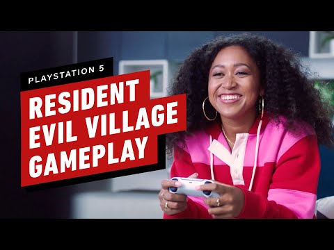 Naomi Osaka Plays PS5 (New Resident Evil Village Gameplay)