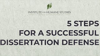 5 Steps for a Successful Dissertation