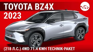 Toyota bZ4X 2023 (218 л.с.) 4WD 71.4 kWh Technik-Paket - видеообзор