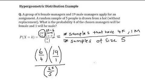 Hypergeometric Distribution Formula Example