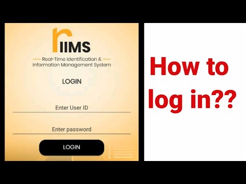 How to login in RIIMS