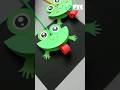 How to make jumping frog with PAPER || Jumping Frog 🐸🐸 #trending #viral #shorts #ytshorts