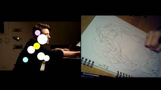 Dan Tepfer explains & plays the Trappist-1 System Free Improvisation. Drawing/ITA Translation by TLG