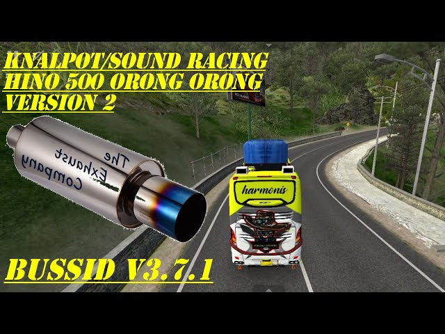 Share❗Kodename Knalpot/Sound RACING HINO 500 ORONG-ORONG Versi 2🪄 Bus simulator indonesia V3.7.1 class=