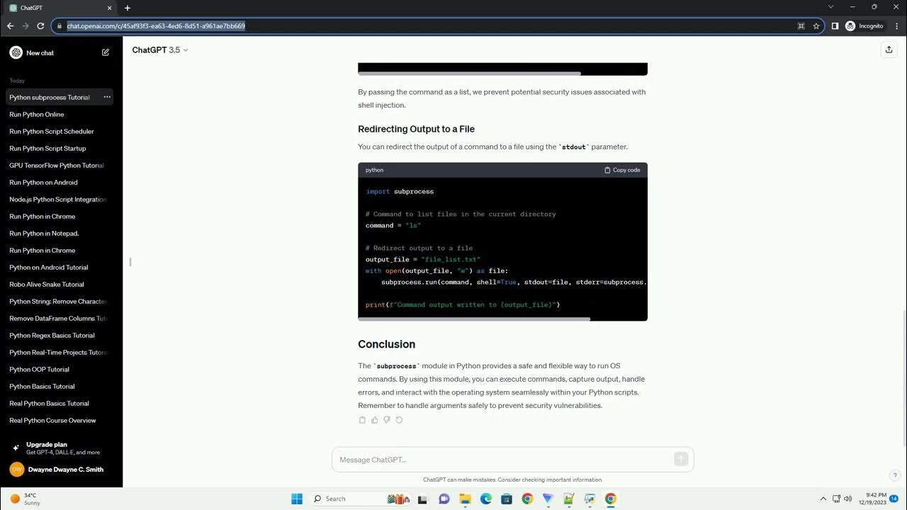 running os commands in python - YouTube