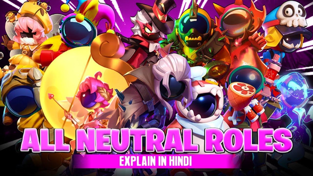 ALL NEUTRAL ROLES EXPLAIN IN HINDI 🗿🔥 || DEMON KING GAMING || SUPER SUS ...